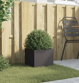 VidaXL Plantenbak 32x30x29 cm staal zwart