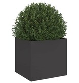VidaXL Plantenbak 32x30x29 cm staal zwart