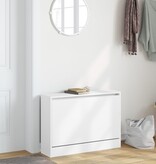 VidaXL Schoenenkast 80x21x57 cm bewerkt hout wit
