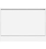 VidaXL Schoenenkast 80x21x57 cm bewerkt hout wit