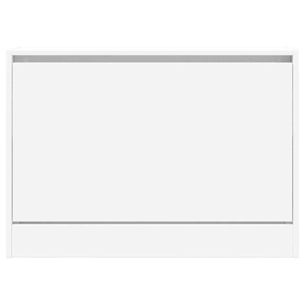 VidaXL Schoenenkast 80x21x57 cm bewerkt hout wit