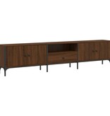 VidaXL Tv-meubel met lade 200x25x44 cm bewerkt hout bruin eikenkleur