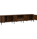 VidaXL Tv-meubel met lade 200x25x44 cm bewerkt hout bruin eikenkleur