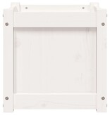 VidaXL Plantenbak 40x40x40 cm massief grenenhout wit