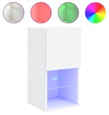 VidaXL Tv-meubel met LED-verlichting 30,5x30x60 cm wit