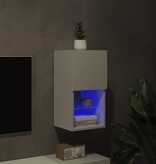 VidaXL Tv-meubel met LED-verlichting 30,5x30x60 cm wit