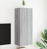 VidaXL Tv-wandmeubel 40,5x30x102 cm bewerkt hout grijs sonoma