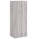 VidaXL Tv-wandmeubel 40,5x30x102 cm bewerkt hout grijs sonoma