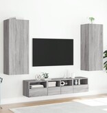 VidaXL Tv-wandmeubel 40,5x30x102 cm bewerkt hout grijs sonoma
