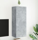 VidaXL Tv-wandmeubel 40,5x30x102 cm bewerkt hout betongrijs