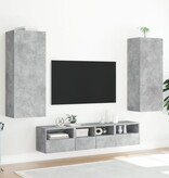 VidaXL Tv-wandmeubel 40,5x30x102 cm bewerkt hout betongrijs