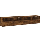 VidaXL Tv-wandmeubels 2 st 80x30x30 cm bewerkt hout gerookt eikenkleur