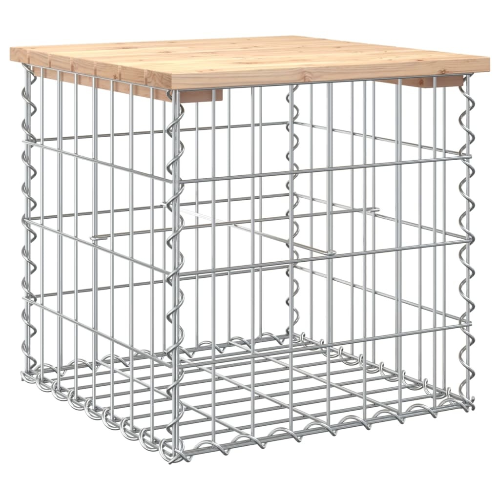 VidaXL Tuinbank schanskorfontwerp 43x44x42 cm massief grenenhout