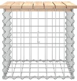 VidaXL Tuinbank schanskorfontwerp 43x44x42 cm massief grenenhout