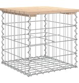 VidaXL Tuinbank schanskorfontwerp 43x44x42 cm massief grenenhout