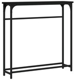 VidaXL Wandtafel 75x19,5x75 cm bewerkt hout zwart