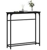 VidaXL Wandtafel 75x19,5x75 cm bewerkt hout zwart