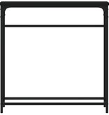 VidaXL Wandtafel 75x19,5x75 cm bewerkt hout zwart