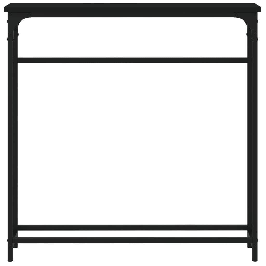 VidaXL Wandtafel 75x19,5x75 cm bewerkt hout zwart