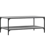 VidaXL Salontafel 100x55x40 cm bewerkt hout grijs sonoma eikenkleurig