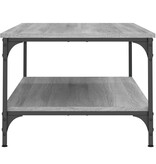 VidaXL Salontafel 100x55x40 cm bewerkt hout grijs sonoma eikenkleurig