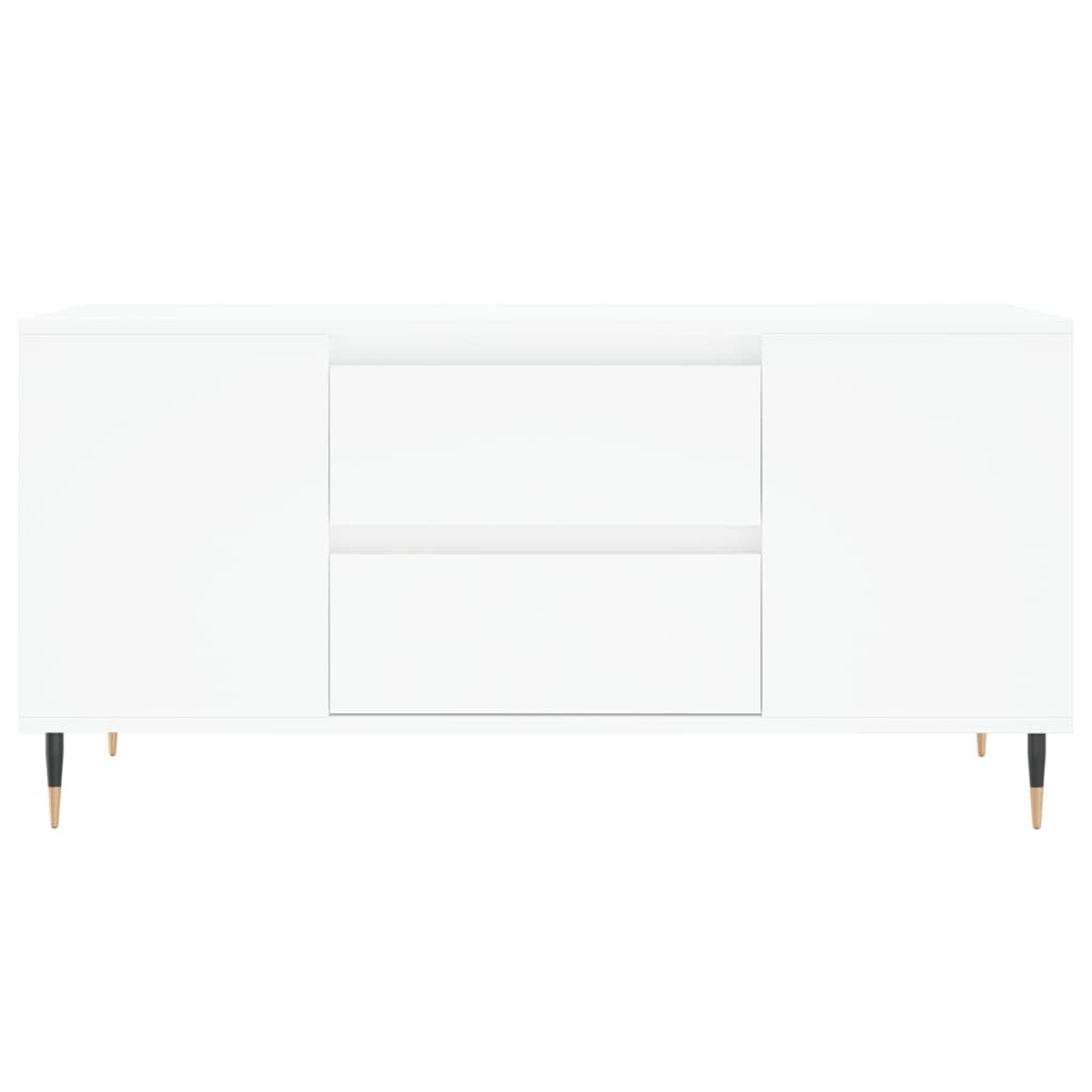 VidaXL Salontafel 102x44,5x50 cm bewerkt hout wit