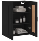 VidaXL Wandkast 69,5x34x90 cm bewerkt hout zwart