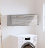 VidaXL Wandkast 100x36,5x35 cm bewerkt hout grijs sonoma eikenkleurig