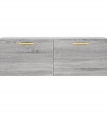 VidaXL Wandkast 100x36,5x35 cm bewerkt hout grijs sonoma eikenkleurig