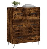 VidaXL Dressoir 69,5x34x90 cm bewerkt hout gerookt eikenkleurig