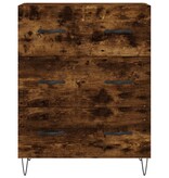 VidaXL Dressoir 69,5x34x90 cm bewerkt hout gerookt eikenkleurig