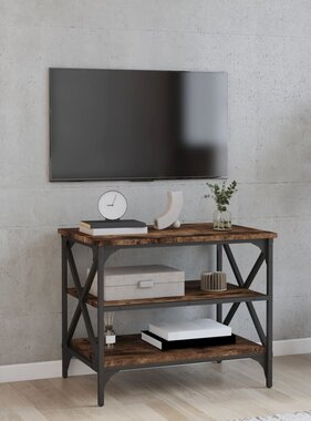 VidaXL Tv-meubel 60x40x50 cm bewerkt hout gerookt eikenkleurig