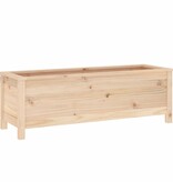 VidaXL Plantenbak verhoogd 119,5x40x39 cm massief grenenhout