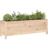 VidaXL Plantenbak verhoogd 119,5x40x39 cm massief grenenhout