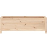 VidaXL Plantenbak verhoogd 119,5x40x39 cm massief grenenhout