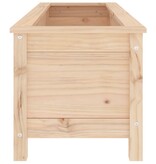 VidaXL Plantenbak verhoogd 119,5x40x39 cm massief grenenhout