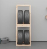 VidaXL Bandenrek 63x40x180 cm massief grenenhout