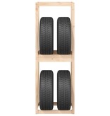 VidaXL Bandenrek 63x40x180 cm massief grenenhout