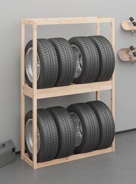 VidaXL Bandenrek 120x40x180 cm massief grenenhout