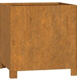 VidaXL Plantenbakken met poten 2 st roestig 42x40x43 cm cortenstaal