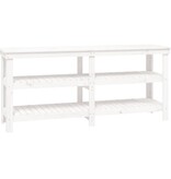 VidaXL Werkbank 181x50x80 cm massief grenenhout wit