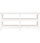 VidaXL Werkbank 181x50x80 cm massief grenenhout wit