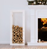 VidaXL Haardhoutrek 41x25x100 cm massief grenenhout wit