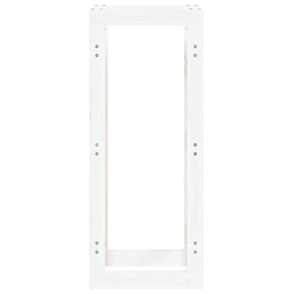 VidaXL Haardhoutrek 41x25x100 cm massief grenenhout wit