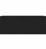 VidaXL Wandschoenenkast 100x35x38 cm bewerkt hout zwart