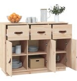 VidaXL Dressoir 100x40x75 cm massief grenenhout
