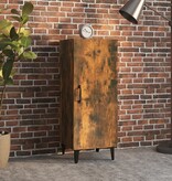 VidaXL Dressoir 34,5x34x90 cm bewerkt hout gerookt eikenkleurig