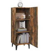 VidaXL Dressoir 34,5x34x90 cm bewerkt hout gerookt eikenkleurig