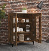 VidaXL Dressoir 69,5x34x90 cm bewerkt hout gerookt eikenkleurig