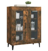 VidaXL Dressoir 69,5x34x90 cm bewerkt hout gerookt eikenkleurig